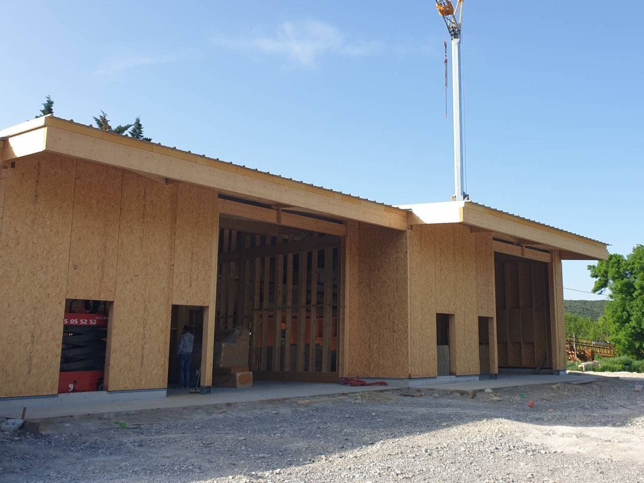 Toiture en bac acier isolée posée