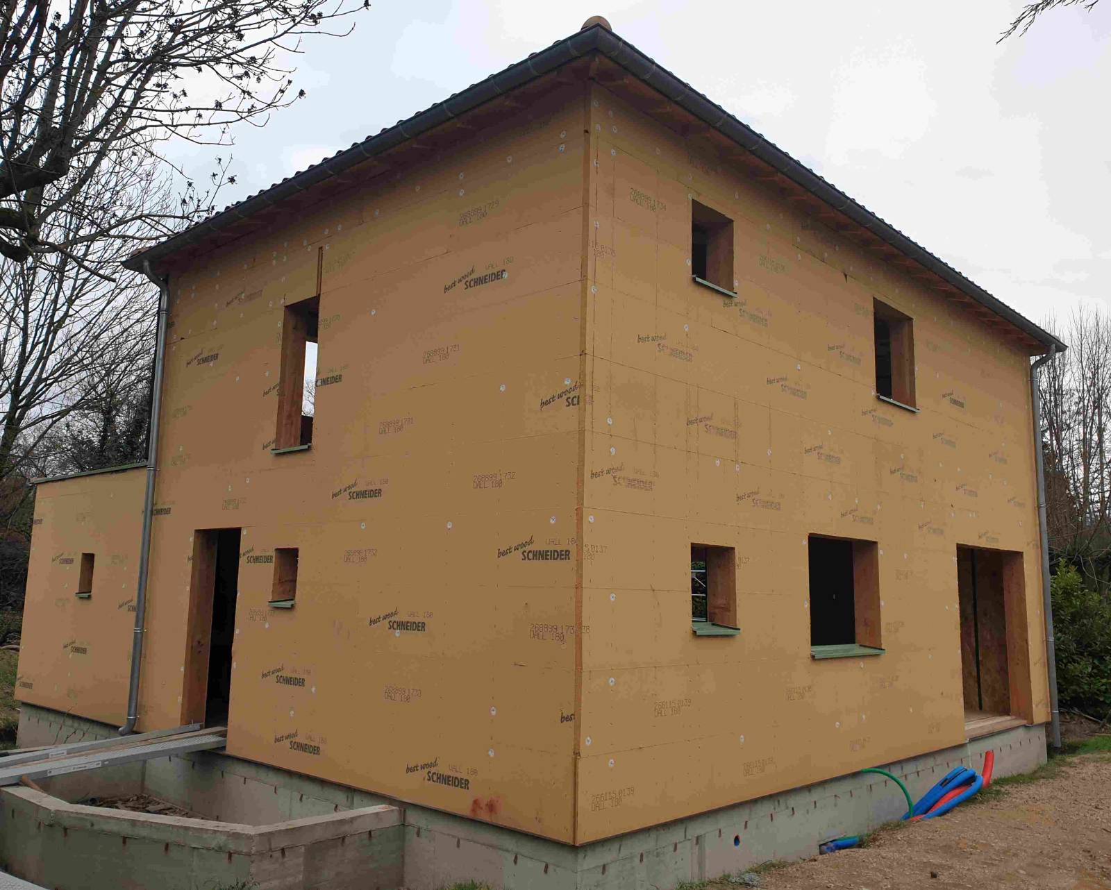 Isolation en fibre de bois par l'extèrieur