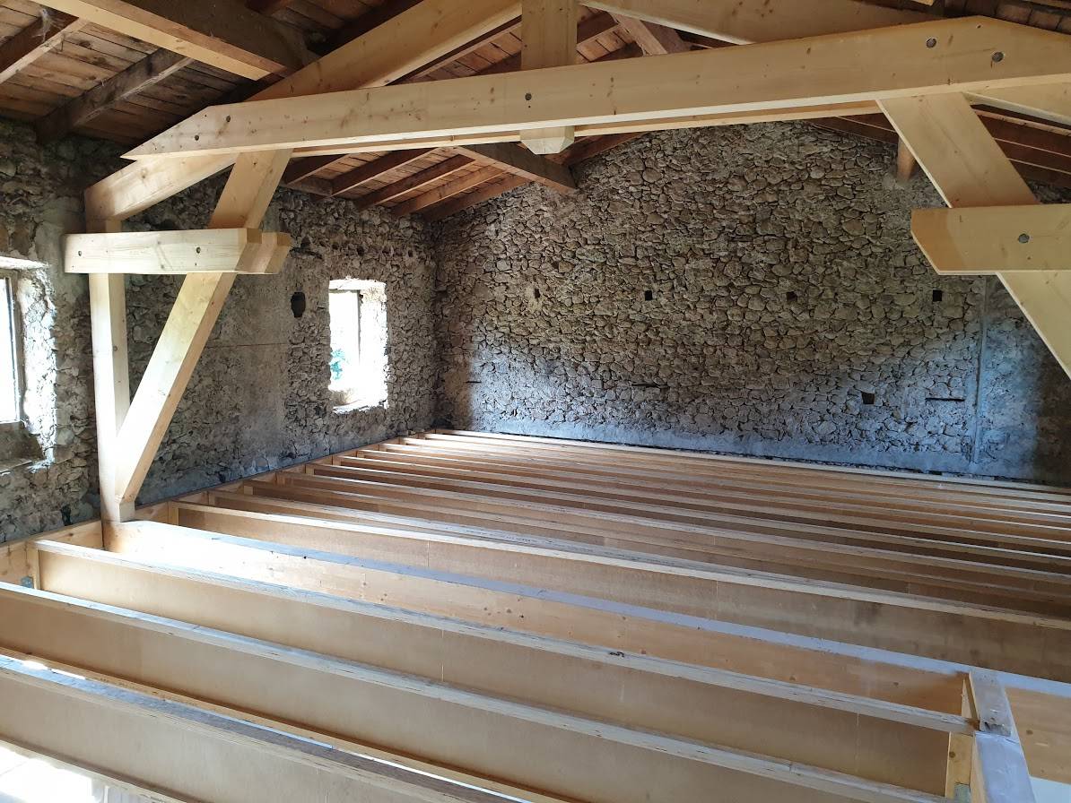 rénovation du prieuré à Espenel 26