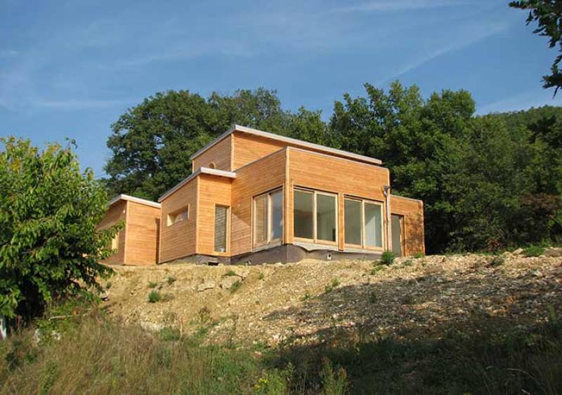 Maison ossature bois à Saint Vincent de Barres 07