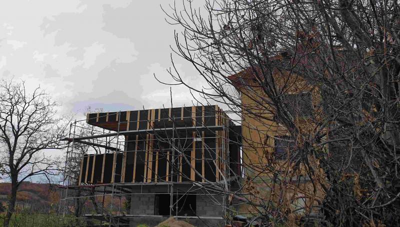 Murs prets à recevoir le bardage