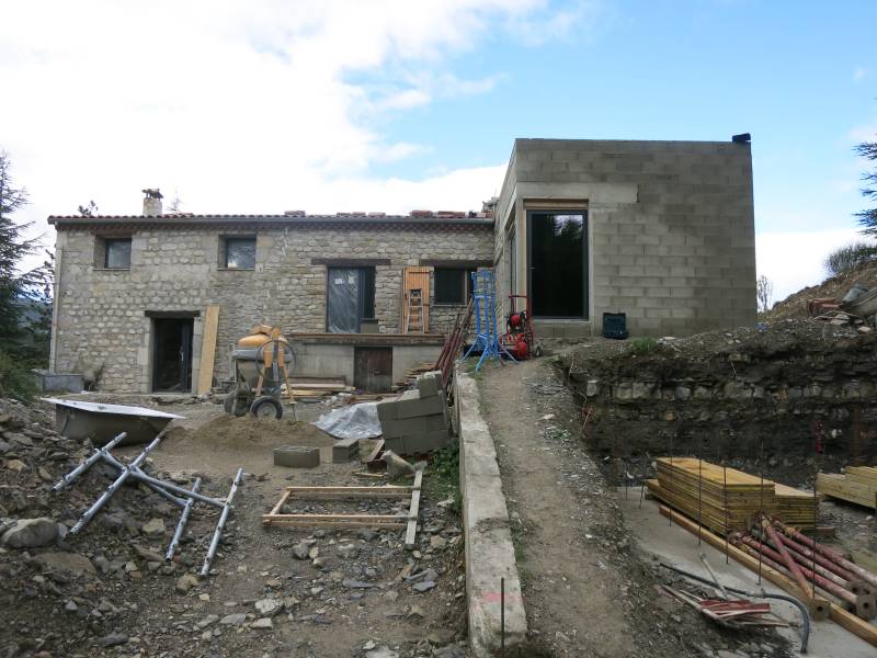 La maison au début des travaux