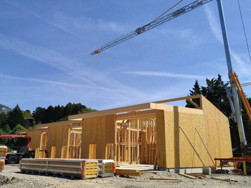 Levage des murs bois