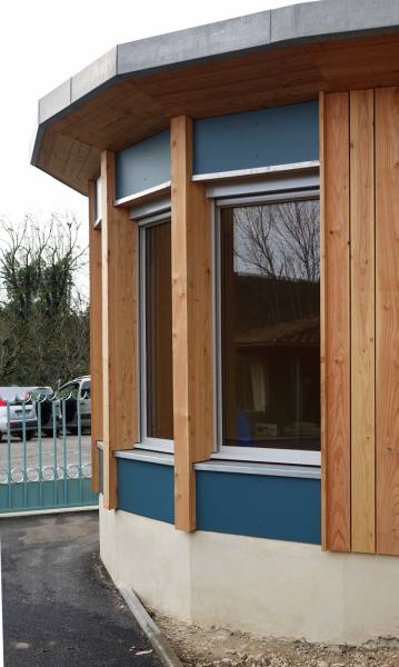 Bardage bois et composite en façade