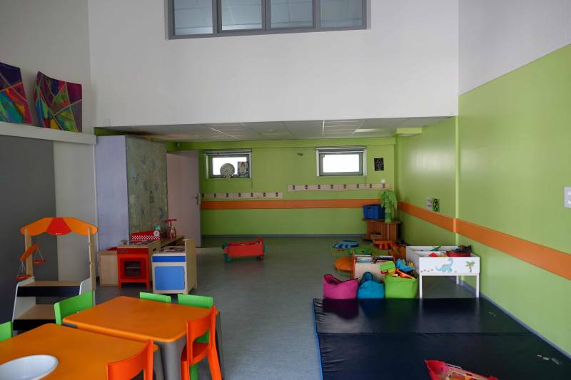 Vue intérieure du centre aéré en Drôme