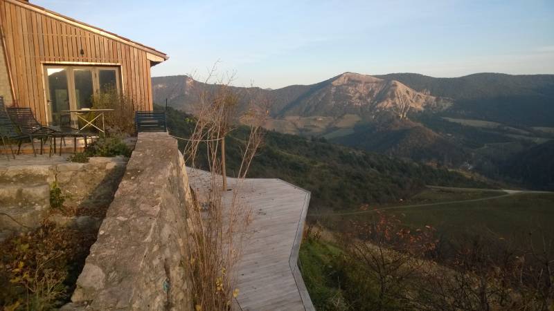 Extension en bois avec bardage