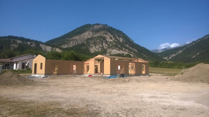 Montage des murs ossature bois