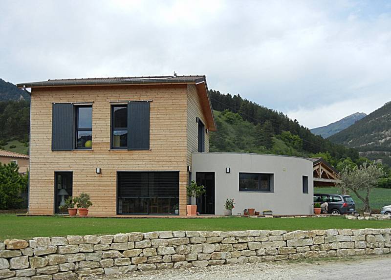 Bardage en pin thermochauffé