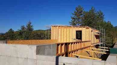 Construction d'une maison ossature bois à Saillans en Drôme